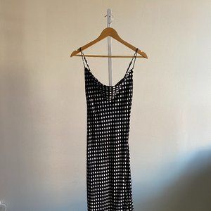Zara midi polka dot dress